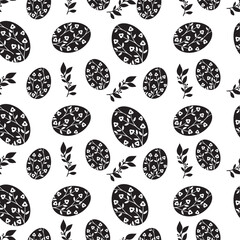 Beautiful Easter Pattern. Hq fully editable vector.