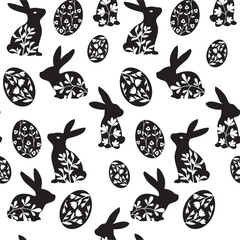 Beautiful Easter Pattern. Hq fully editable vector.