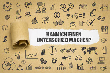 Kann ich einen Unterschied machen?