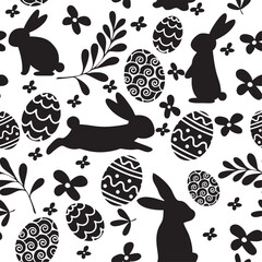 Beautiful Easter Pattern. Hq fully editable vector.