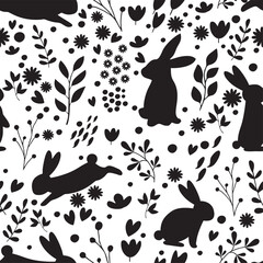Beautiful Easter Pattern. Hq fully editable vector.