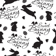 Naklejka premium Beautiful Easter Pattern. Hq fully editable vector.