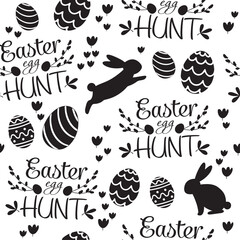 Beautiful Easter Pattern. Hq fully editable vector.