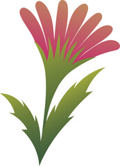 Obraz premium Simple exotic flower element