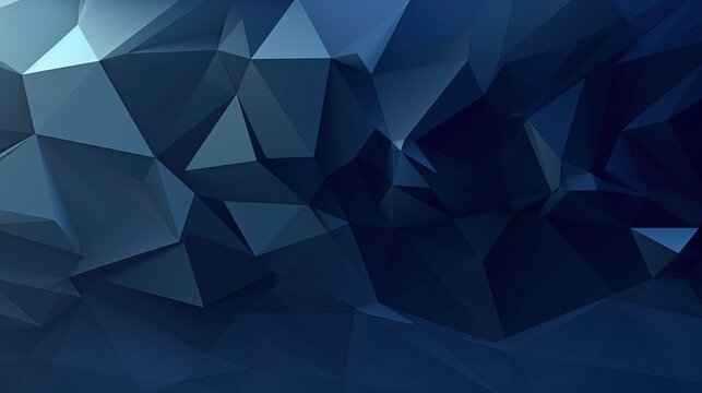 low poly Abstract dark blue color background, Trendy abstract blue background for wallpaper, banner and sports flyer. Modern backdrop for poster. Arrow and speed background