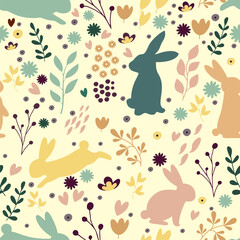 Beautiful Easter Pattern. Hq fully editable vector.