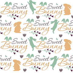 Beautiful Easter Pattern. Hq fully editable vector.