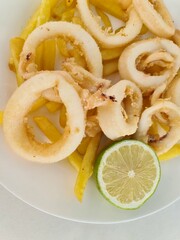 Calamares, typical Spanish food