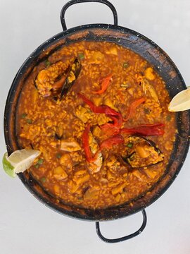 Paella, Typical Spanish food