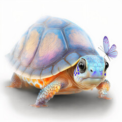 turtle art, digital illustration AI