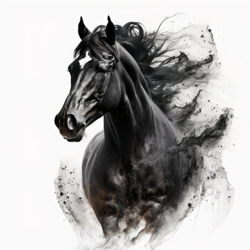 horse jpg illustration AI