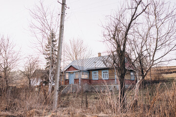 An abandoned house in the village