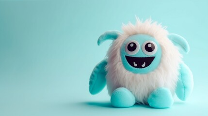 stuffed blue monster