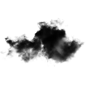 Dark clouds transparent