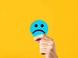 Expression of negativity or customer dissatisfaction. Depression, sadness, unhappiness or...