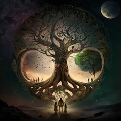 Family, Tree of Life, generative ai
