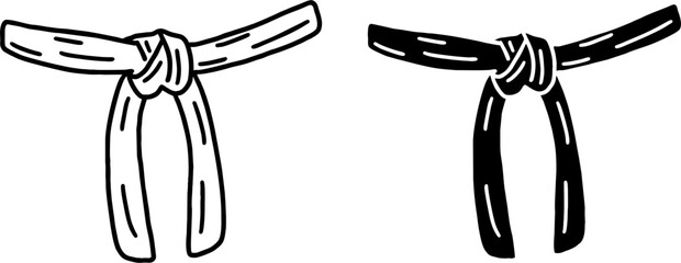 black belt logo vector karate taekwondo jiujitsu judo suitable for your logo icon