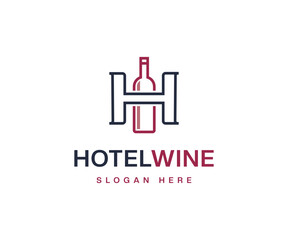 Letter H Wine Logo