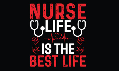 Fototapeta na wymiar Nurse T-shirt design, T-shirt Design