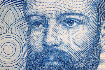 Chilean money watermark in high resolution (10000 pesos)