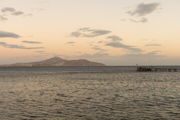 Fototapeta premium Sandy wild beach of the Red Sea.