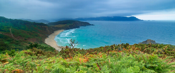 Seascape from Peña Furada Viewpoint, Ortigueira, A Coruña, Galicia, Spain, Europe
