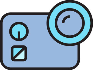 digital camera icon illustration