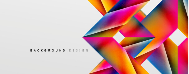 Triangle fluid color gradient abstract background. Vector Illustration For Wallpaper, Banner, Background, Card, Book Illustration, landing page