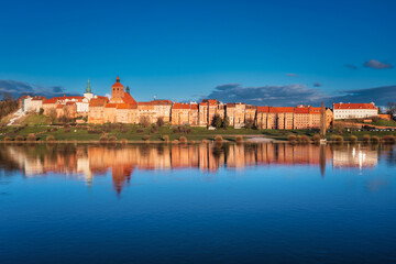Beautiful architecture of the Granaries in Grudziadz by the Wisla river, Poland.