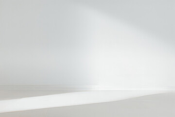 Fototapeta na wymiar Abstract white studio background for product presentation. 