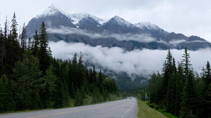 Mountain view in Yoho NP, British Columbia, Canada