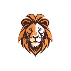 Obraz premium lion, logo, white background. Generative AI
