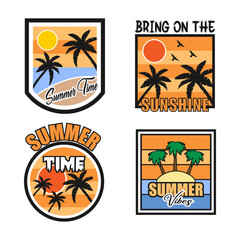  t-shirt design, Hawaii palm beach sunset,vector illustration for t-shirt.