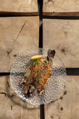 Grilled river trout