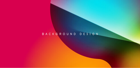 Colorful circle abstract background. Template for wallpaper, banner, presentation, background