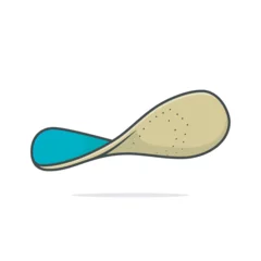 Foto op Canvas Comfortable Orthotics Shoe Insole, Arch Supports vector illustration. Fashion object icon concept. Insoles for a comfortable and healthy walk vector design  © Fahad