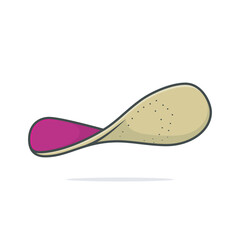 Comfortable Orthotics Shoe Insole, Arch Supports vector illustration. Fashion object icon concept. Insoles for a comfortable and healthy walk vector design 