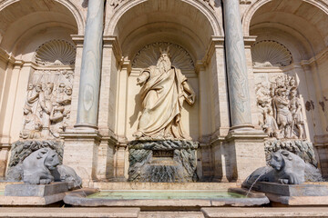 Moses fountain (Fontana del Mose) in Rome, Italy