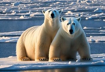 polar bear on the pier