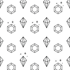 Jewel diamond icon pattern isolated