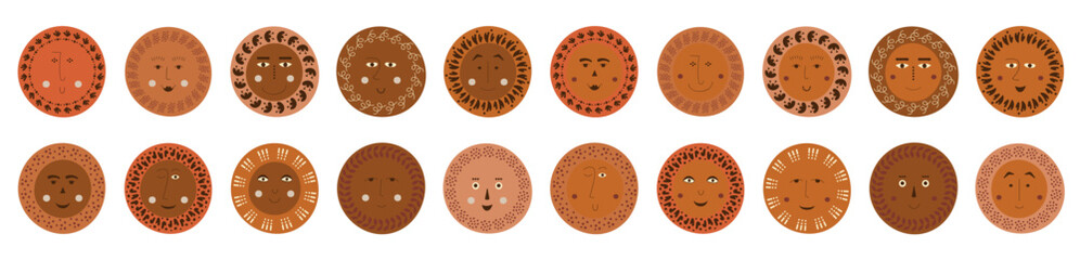 Male bizarre visage, abstract personage, mascot design, funny face, cute icon