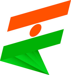 Flag of Niger, modern pin flag