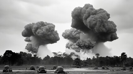 bombardeando vietnam