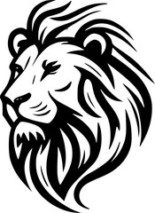 Fototapeta premium Lion | Minimalist and Simple Silhouette - Vector illustration