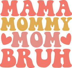 Retro Mom Svg Design