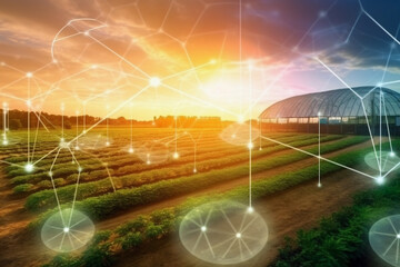 The Digital Green Thumb: Embracing Technology for a Smarter, Greener Future created with generative ai technology