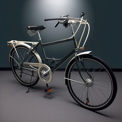 Naklejka na ściany i meble Bicycles. AI generated