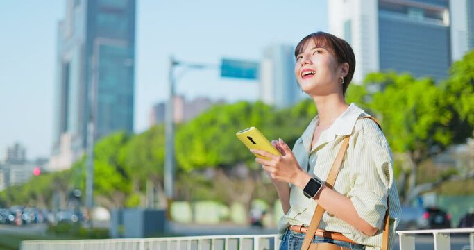 woman walk on platform