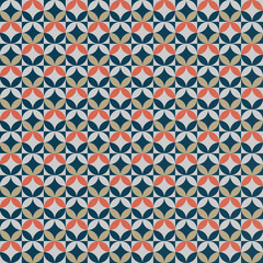 Bauhaus Pattern on Paper Texture Background