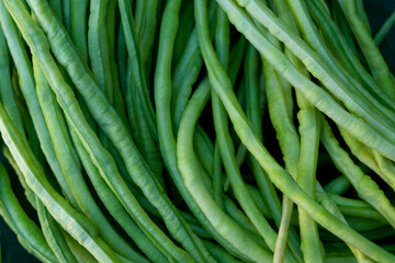 Asparagus green beans. cowpea. Natural eco friendly vegetarian food. Natural protein. Diet
